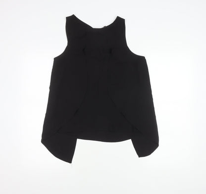 Womens UK Size 12 River Island Black Basic Blouse