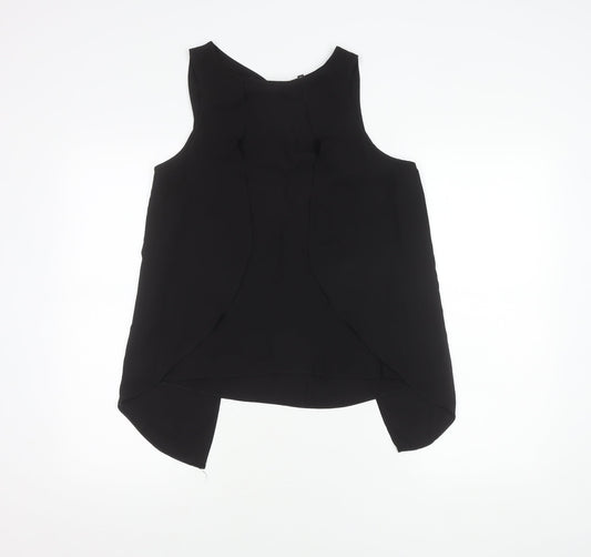 Womens UK Size 12 River Island Black Basic Blouse