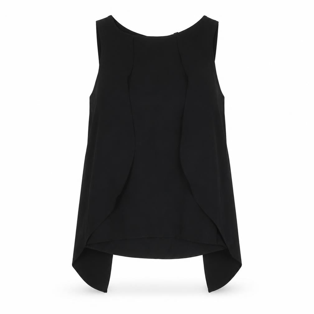 Womens UK Size 12 River Island Black Basic Blouse