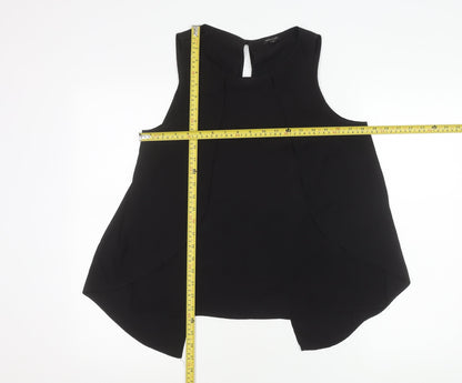 Womens UK Size 12 River Island Black Basic Blouse