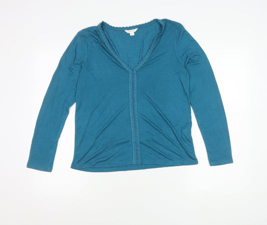 Womens UK Size M Springfield Blue Cardigan Jumper