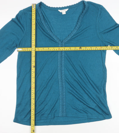 Womens UK Size M Springfield Blue Cardigan Jumper