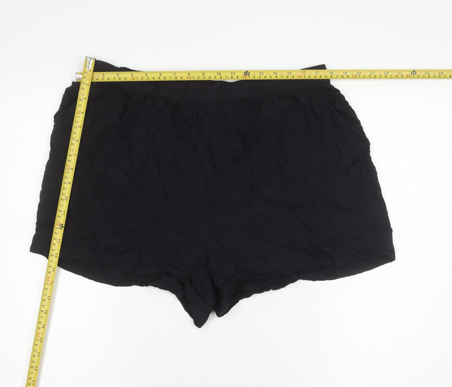 Next Women’s Black Size 18 Regular Fit Summer Viscose Shorts