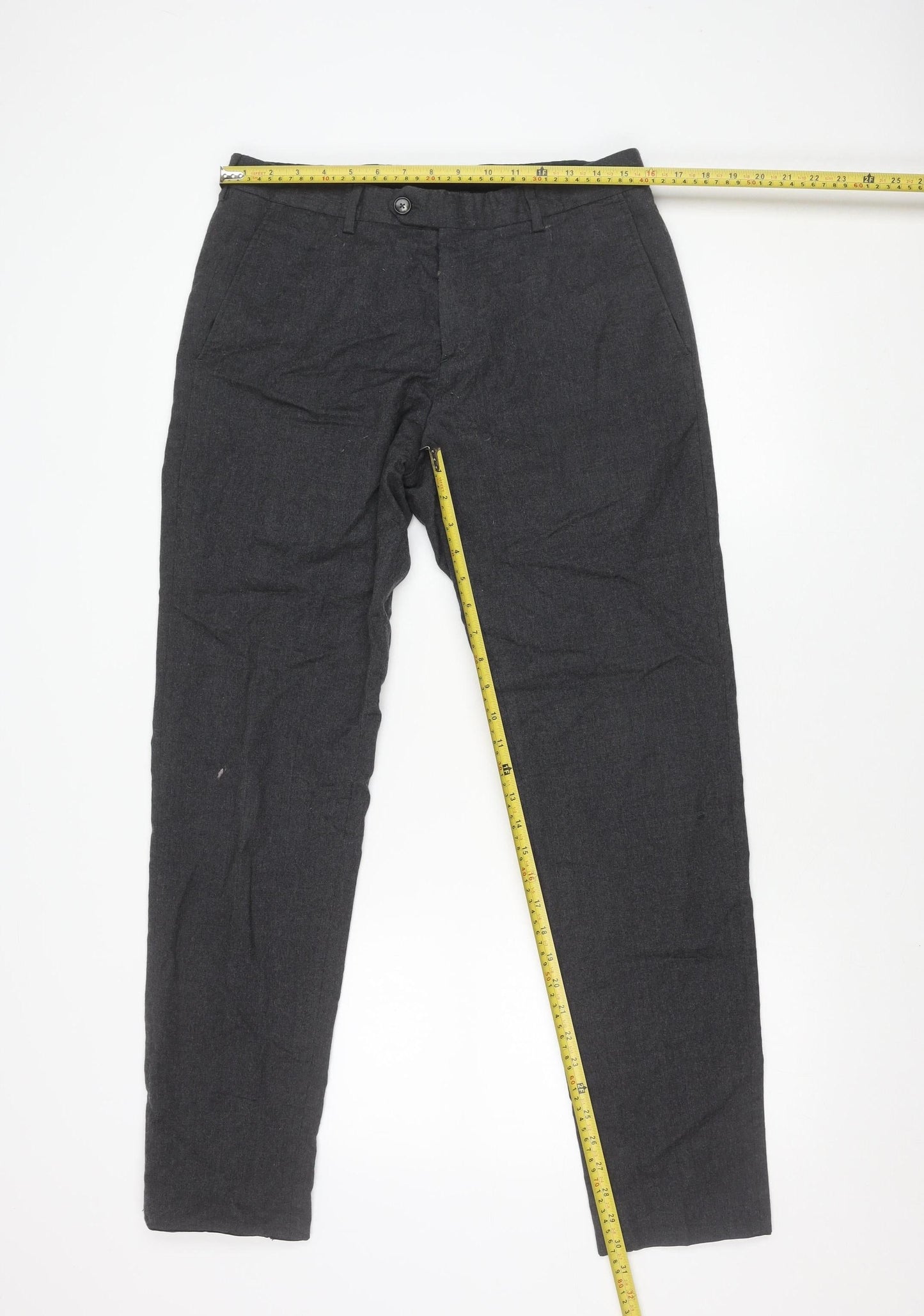 Tommy Hilfiger Men’s Grey Slim Fit Chino Trousers 34W 32L