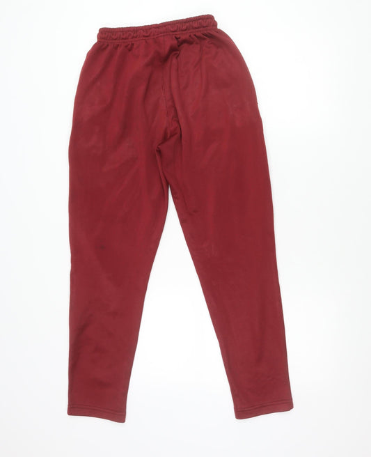 Nike Men's Red Jogger Trousers S Regular Fit Fleece Autumn Winter