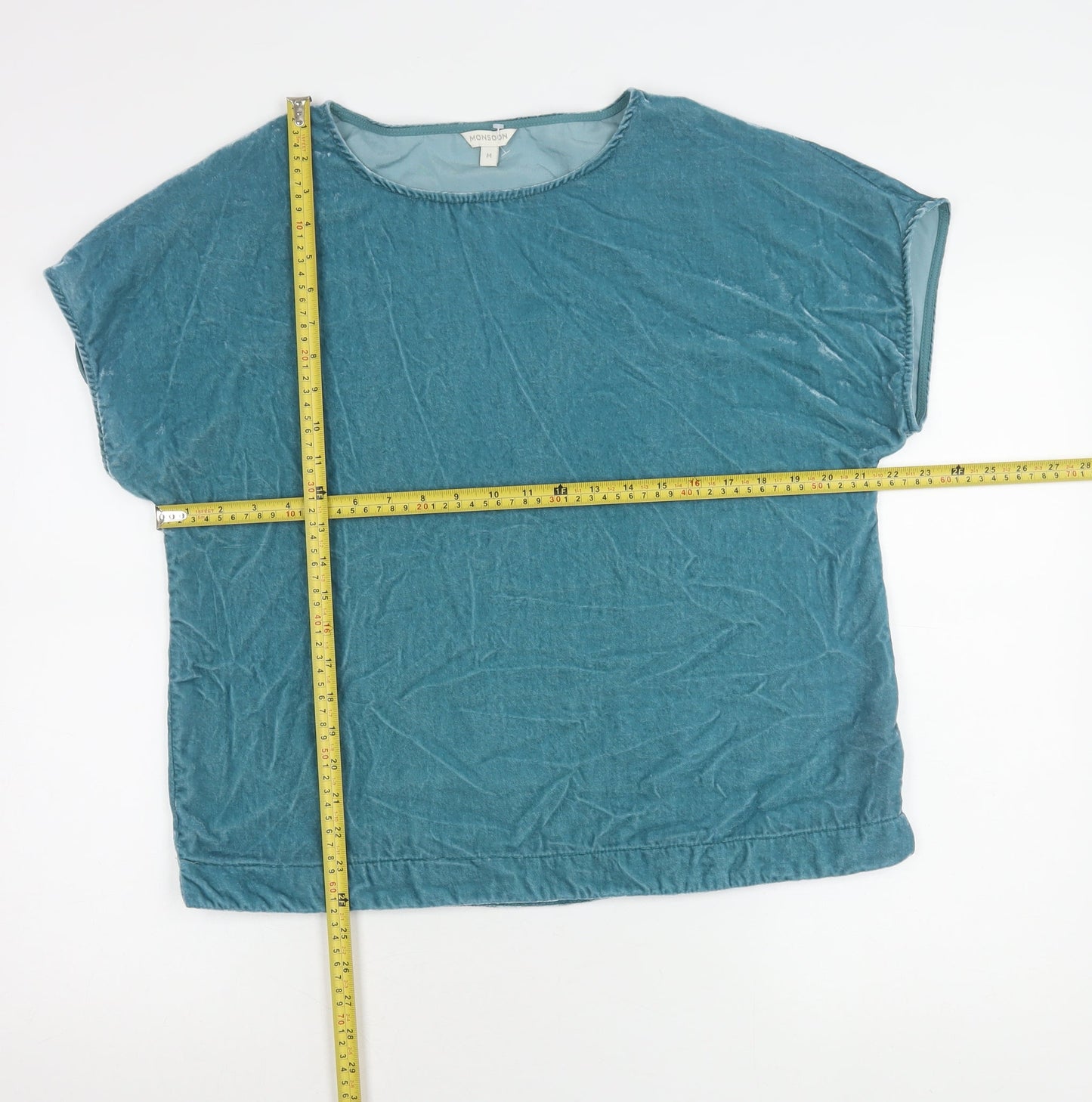 Womens UK Size M Monsoon Blue Basic T-Shirt