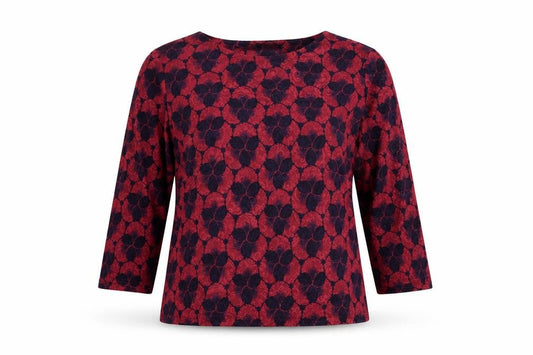 Womens UK Size 14 Honor Millburn Red Basic Blouse