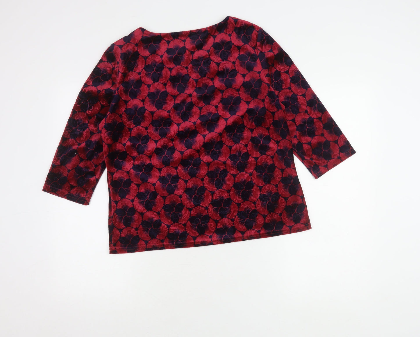 Womens UK Size 14 Honor Millburn Red Basic Blouse
