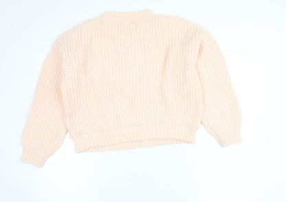 Womens UK Size S Quiz Beige Pullover Jumper