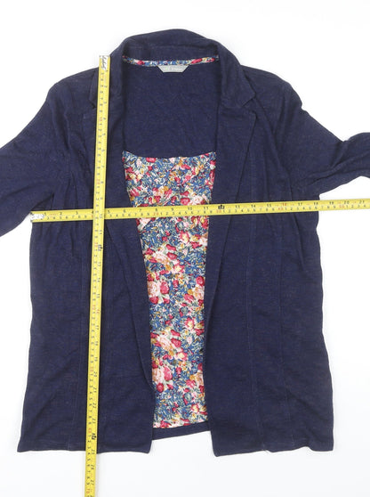Womens UK Size 14 Marks and Spencer Blue Tunic Blouse