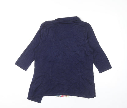 Womens UK Size 14 Marks and Spencer Blue Tunic Blouse