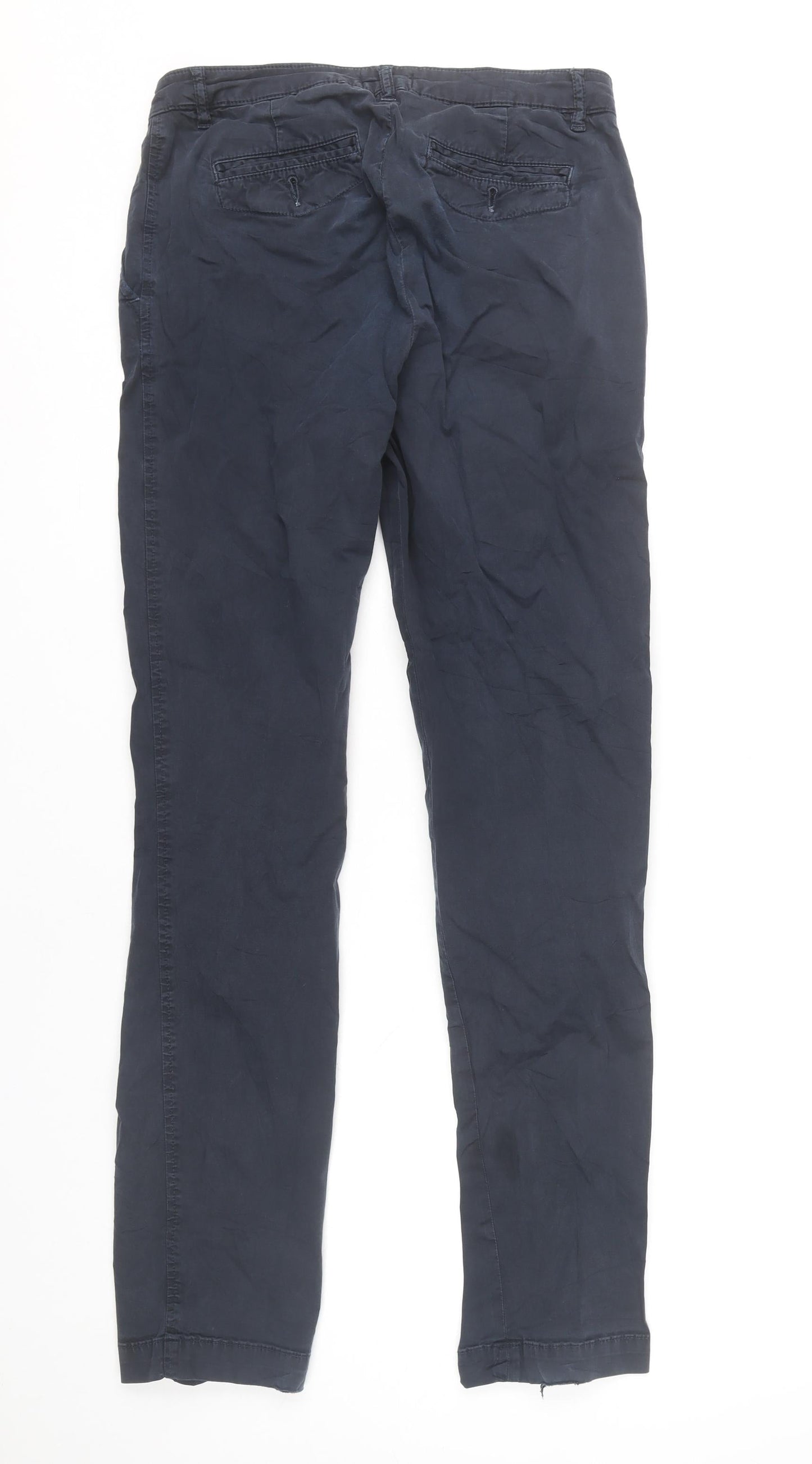 Womens UK Size 8 Jigsaw Slim Fit Chino Blue Trousers