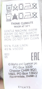 Marks and Spencer Women’s Beige Linen Blend Wrap Dress Size 20
