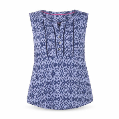 Womens UK Size 10 Maine New England Blue Tunic Blouse