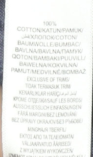 Maine New England Women’s Blue Geometric Cotton Sleeveless Tunic Blouse Size 10