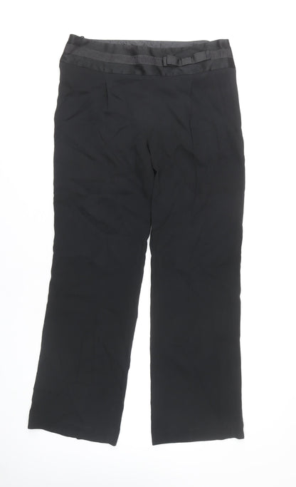 Womens UK Size 14 Marks and Spencer Regular Fit Dress Pants Black Trousers