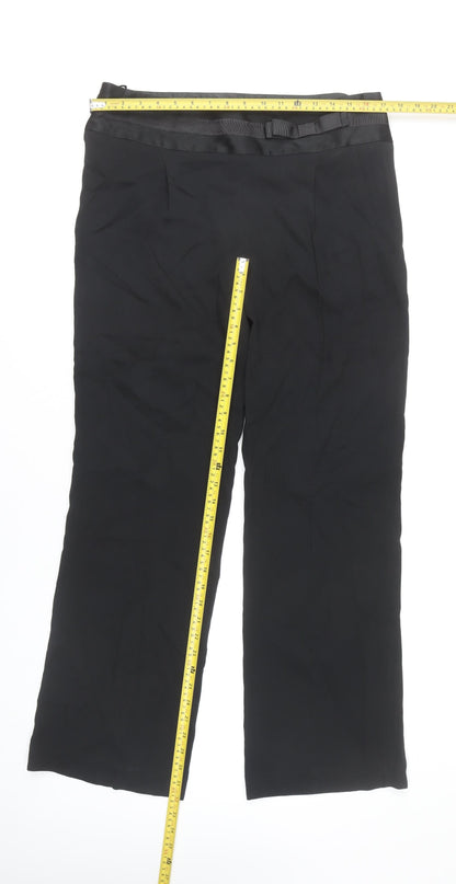 Womens UK Size 14 Marks and Spencer Regular Fit Dress Pants Black Trousers
