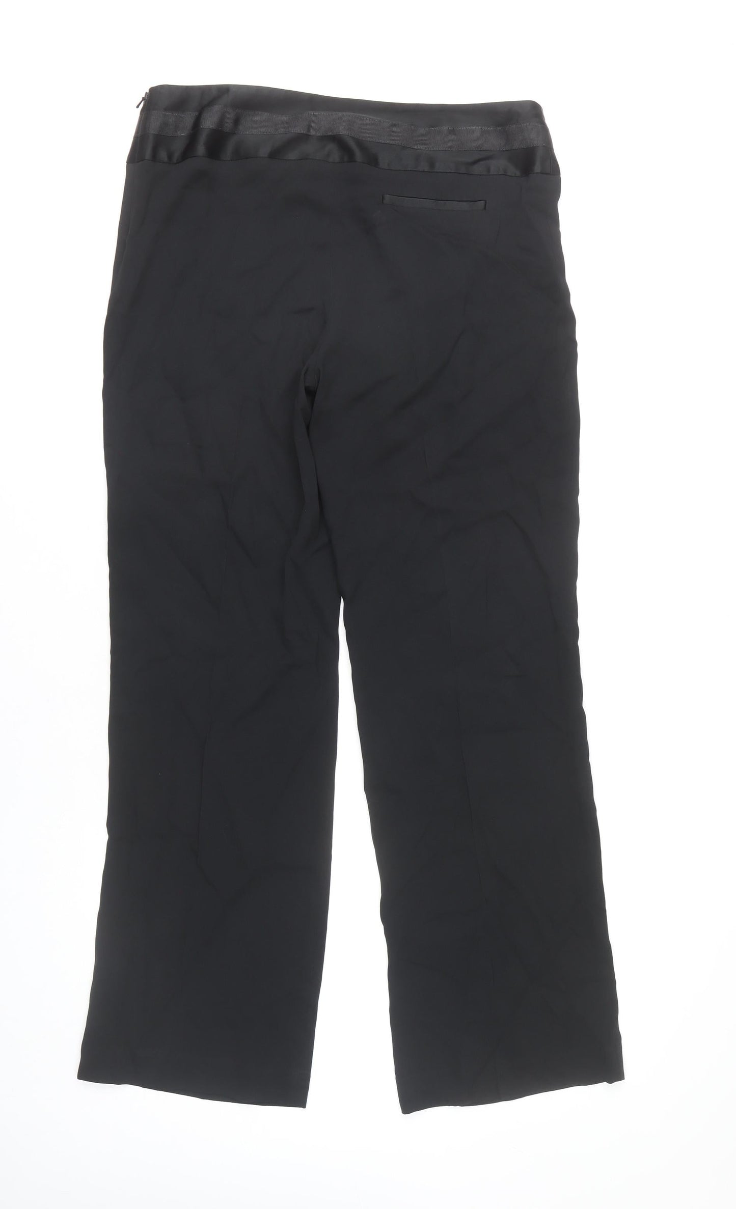 Womens UK Size 14 Marks and Spencer Regular Fit Dress Pants Black Trousers