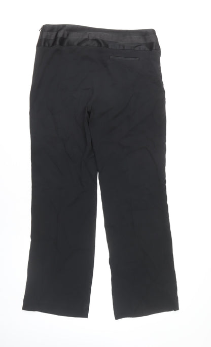 Womens UK Size 14 Marks and Spencer Regular Fit Dress Pants Black Trousers