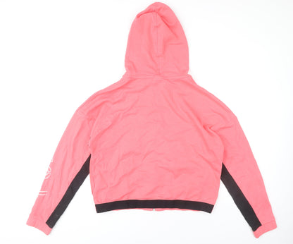 Puma Womens Pink XL Full Zip Hoodie Sports Activewear