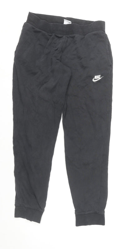 Womens UK Size XL Nike Regular Fit Jogger Black Trousers
