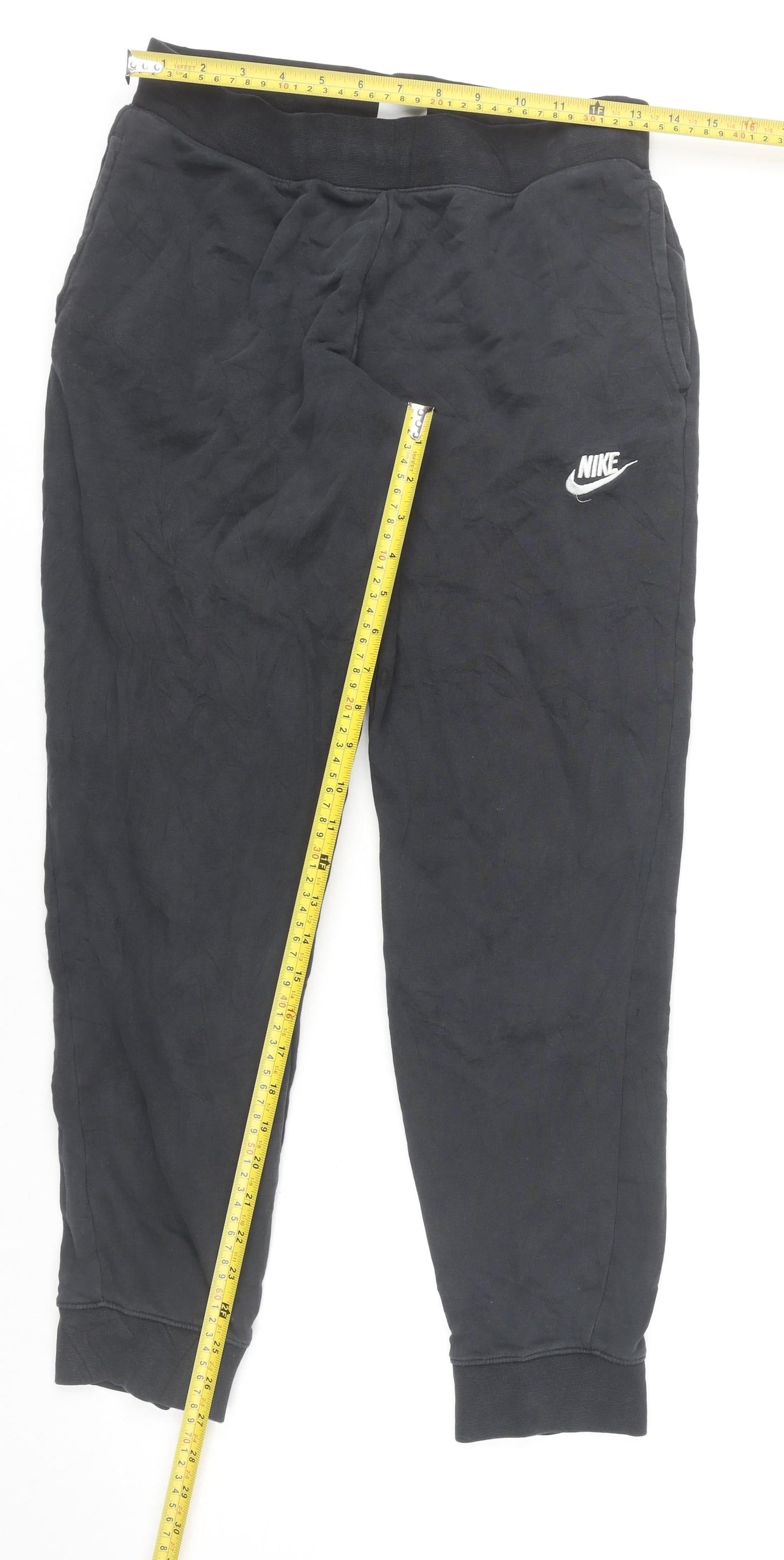 Womens UK Size XL Nike Regular Fit Jogger Black Trousers