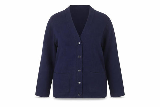 Womens UK Size M BM Collection Blue Cardigan Jumper
