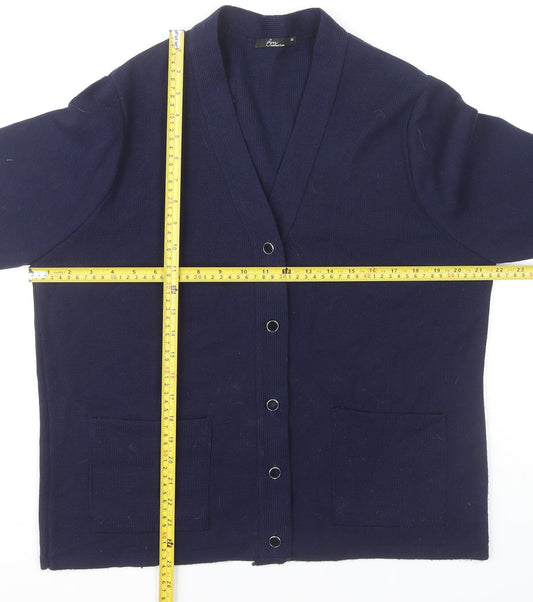 Womens UK Size M BM Collection Blue Cardigan Jumper