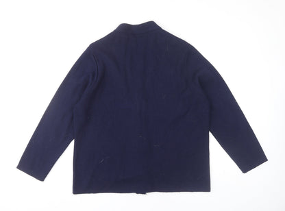 Womens UK Size M BM Collection Blue Cardigan Jumper