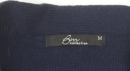 Womens UK Size M BM Collection Blue Cardigan Jumper
