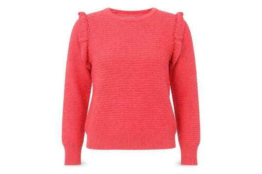Womens UK Size 10 Papaya Pink Pullover Jumper