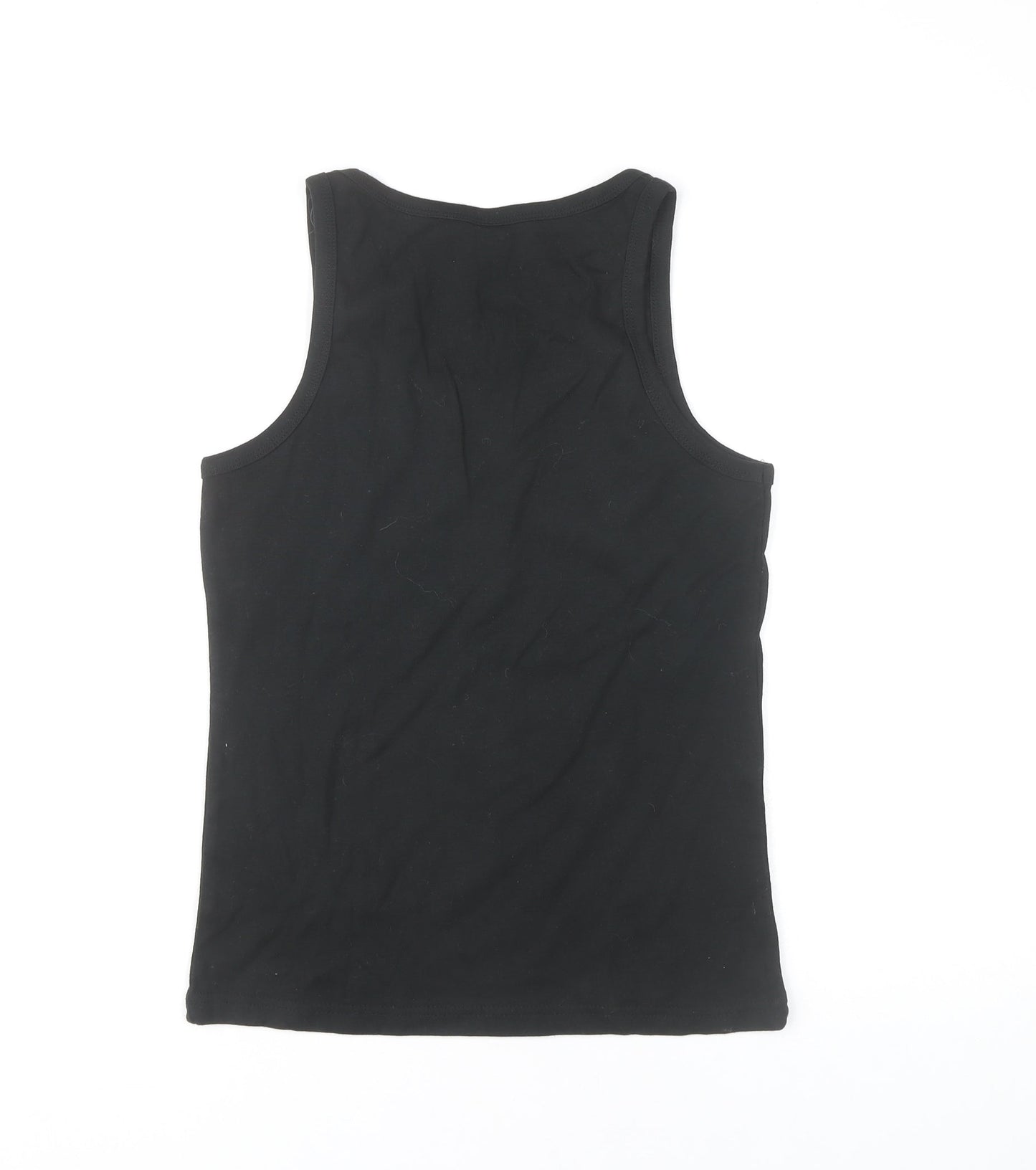 SOL'S Men's Black XL Sleeveless Malcesine Italy Cotton T-Shirt