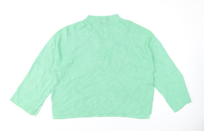 Womens UK Size XL Marks and Spencer Green Pullover Jumper