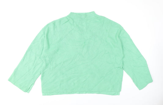 Womens UK Size XL Marks and Spencer Green Pullover Jumper