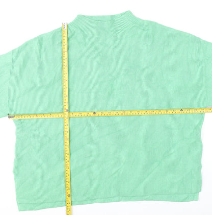 Womens UK Size XL Marks and Spencer Green Pullover Jumper