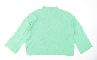 Womens UK Size XL Marks and Spencer Green Pullover Jumper