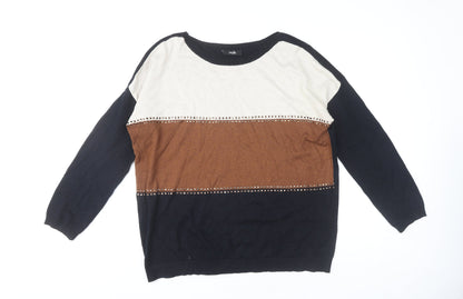 Womens UK Size M Wallis Black Pullover Jumper
