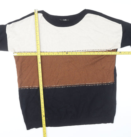 Womens UK Size M Wallis Black Pullover Jumper