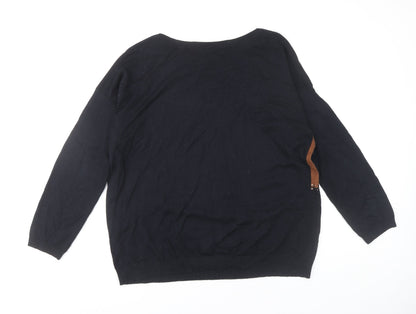 Womens UK Size M Wallis Black Pullover Jumper