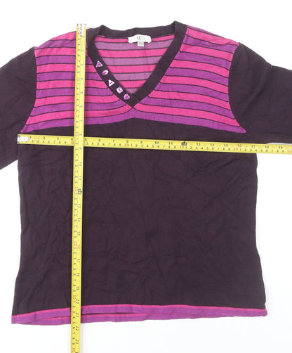 Womens UK Size M CC Purple Pullover Jumper