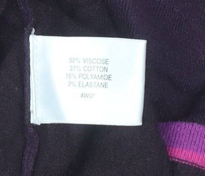Womens UK Size M CC Purple Pullover Jumper