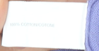 Gap Women's Purple Cotton V-Neck Cardigan M 3/4 Sleeve