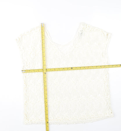 Womens UK Size 14 NEXT Ivory Camisole Blouse
