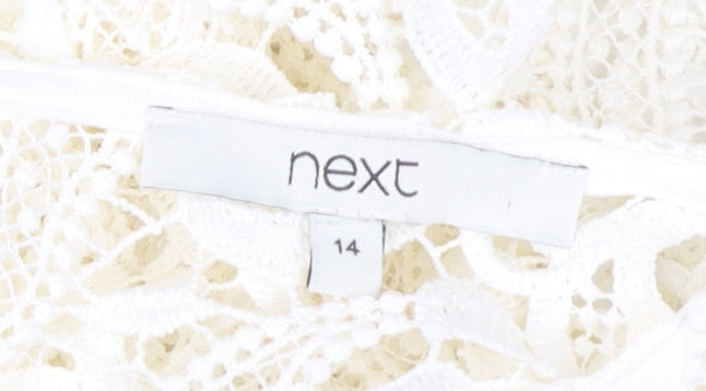 Womens UK Size 14 NEXT Ivory Camisole Blouse