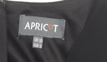 Apricot Women Black Size 10 Fit & Flare Lace Hem Knee Dress