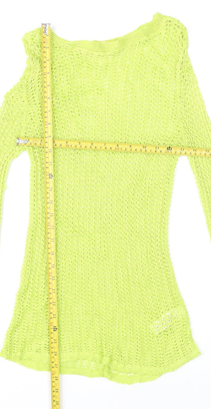 Womens UK Size 10 NEXT Green Pullover Jumper