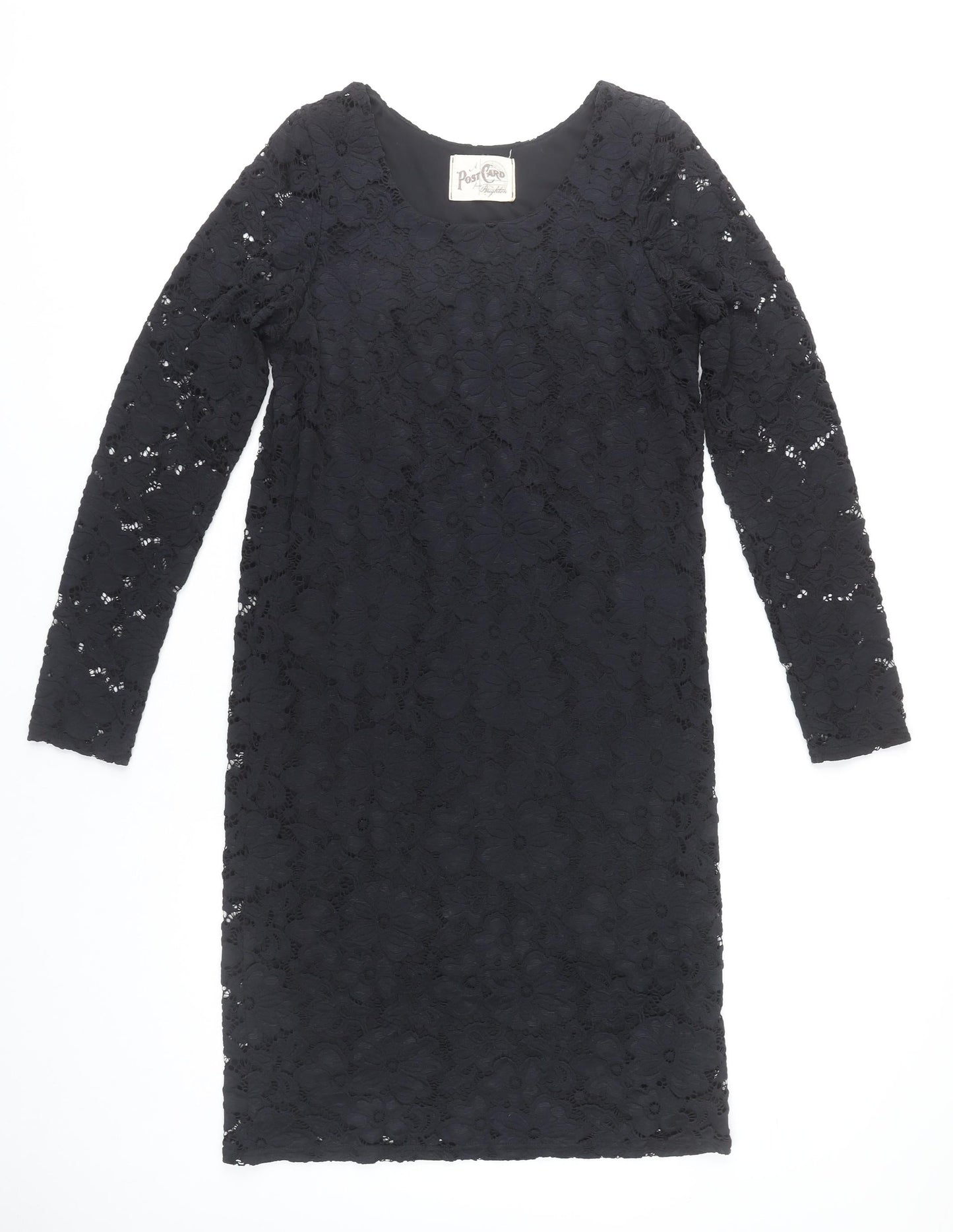 A Postcard from Brighton Women’s Black Lace Sheath Dress S Knee Length