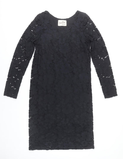 A Postcard from Brighton Women’s Black Lace Sheath Dress S Knee Length