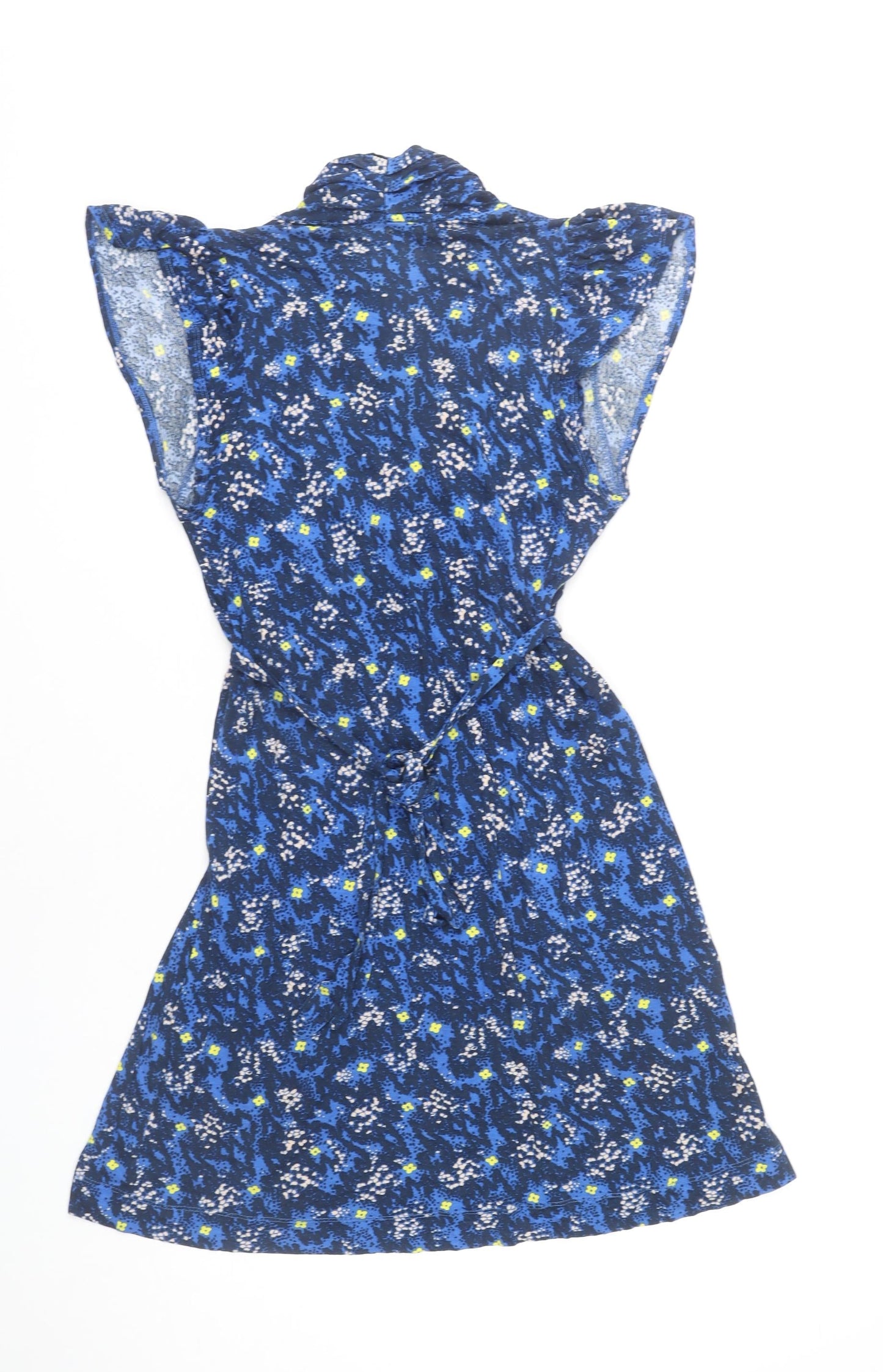 French Connection Women's Blue Floral Size 10 A-Line Short Dress