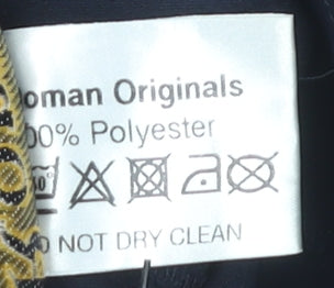 Roman Originals Women's Blue Size 14 Straight Leg Pleated Trousers